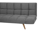 Sofa Bed INGARO Fabric Dark Grey 2 Seater