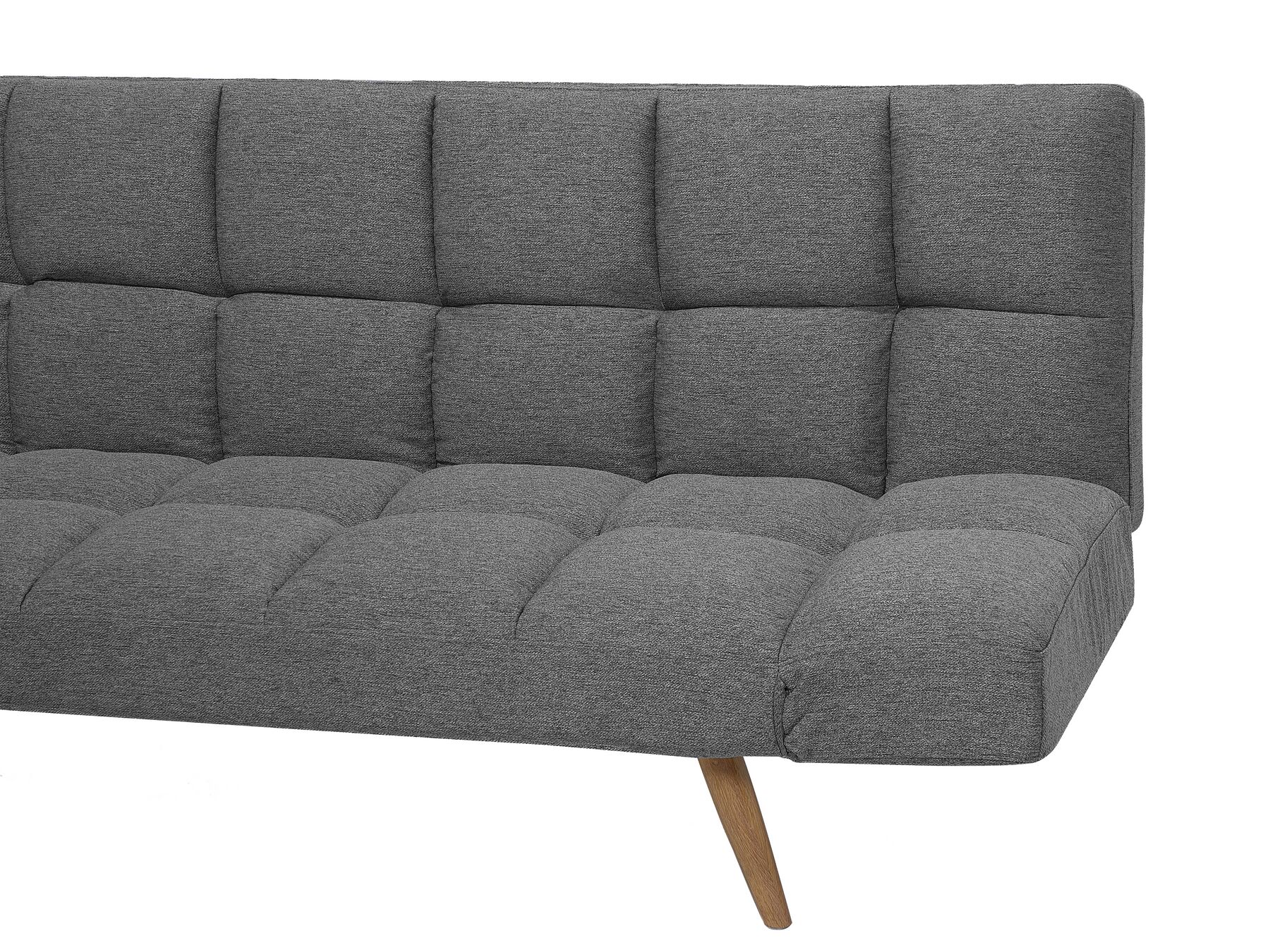 Sofa Bed INGARO Fabric Dark Grey 2 Seater