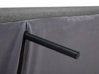 Sofa Bed INGARO Fabric Dark Grey 2 Seater