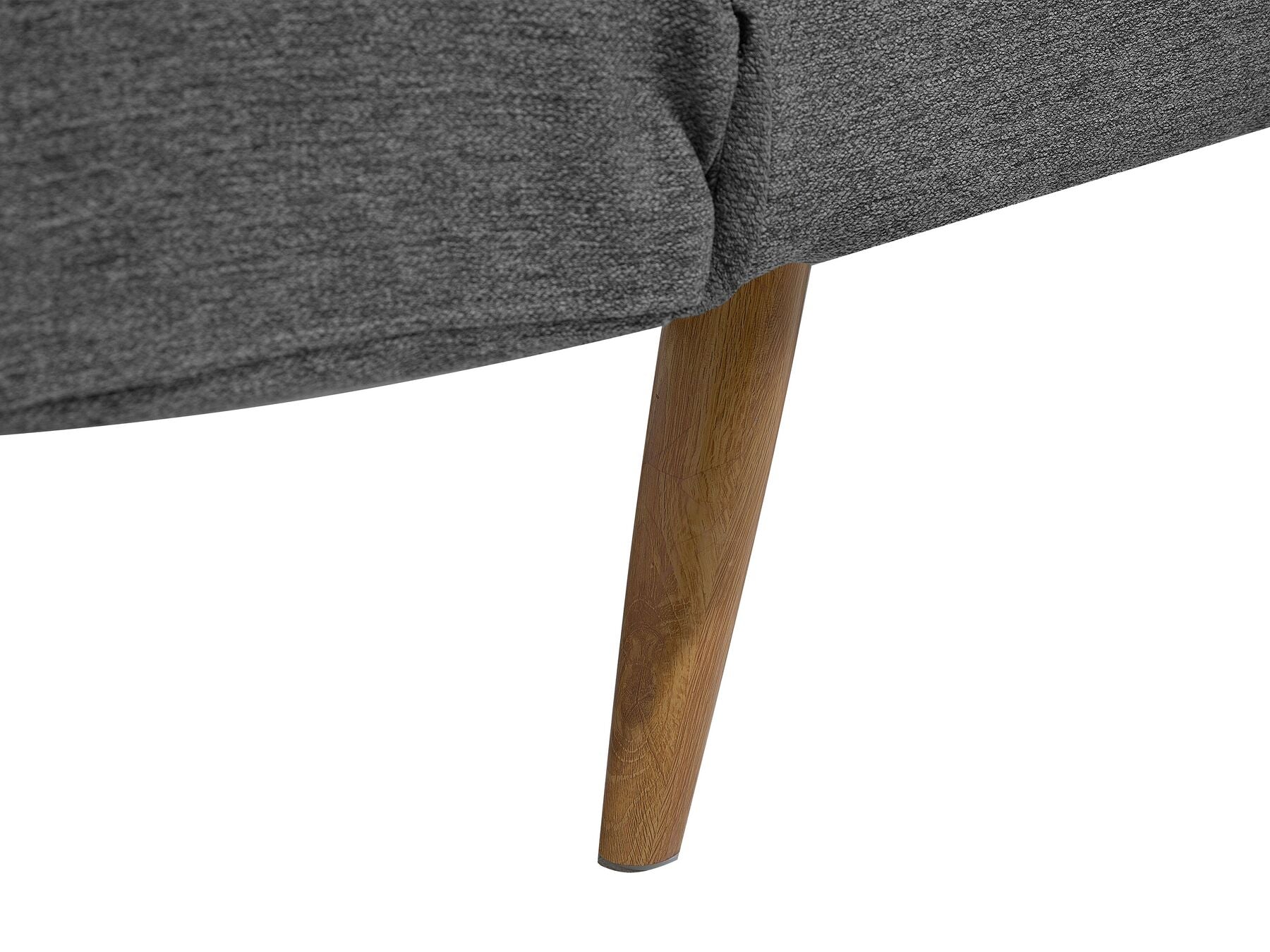 Sofa Bed INGARO Fabric Dark Grey 2 Seater
