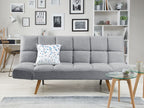Sofa Bed INGARO Fabric Grey 2 Seater