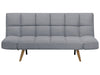 Sofa Bed Fabric Grey 2 Seater