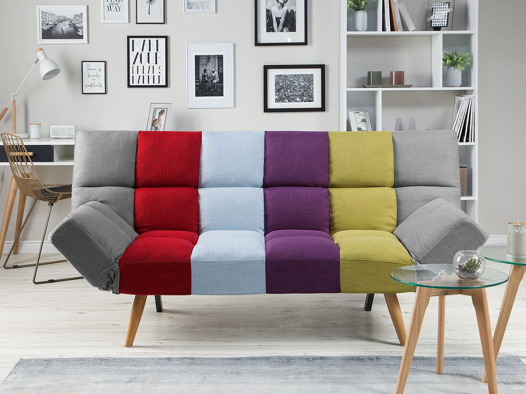 Sofa Bed INGARO Fabric Multicolour 2 Seater