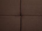 Sofa Bed HASLE Fabric Brown 3 Seater
