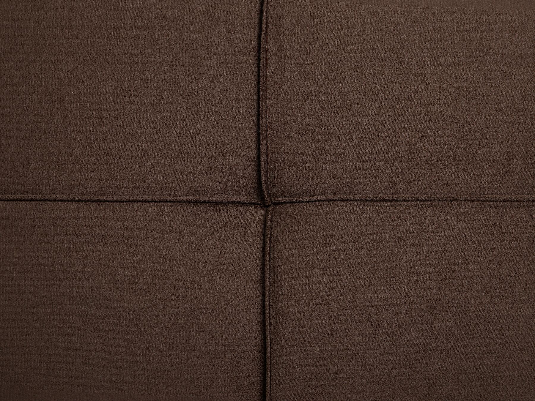Sofa Bed HASLE Fabric Brown 3 Seater