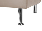 Sofa Bed HASLE Fabric Sand Beige 3 Seater