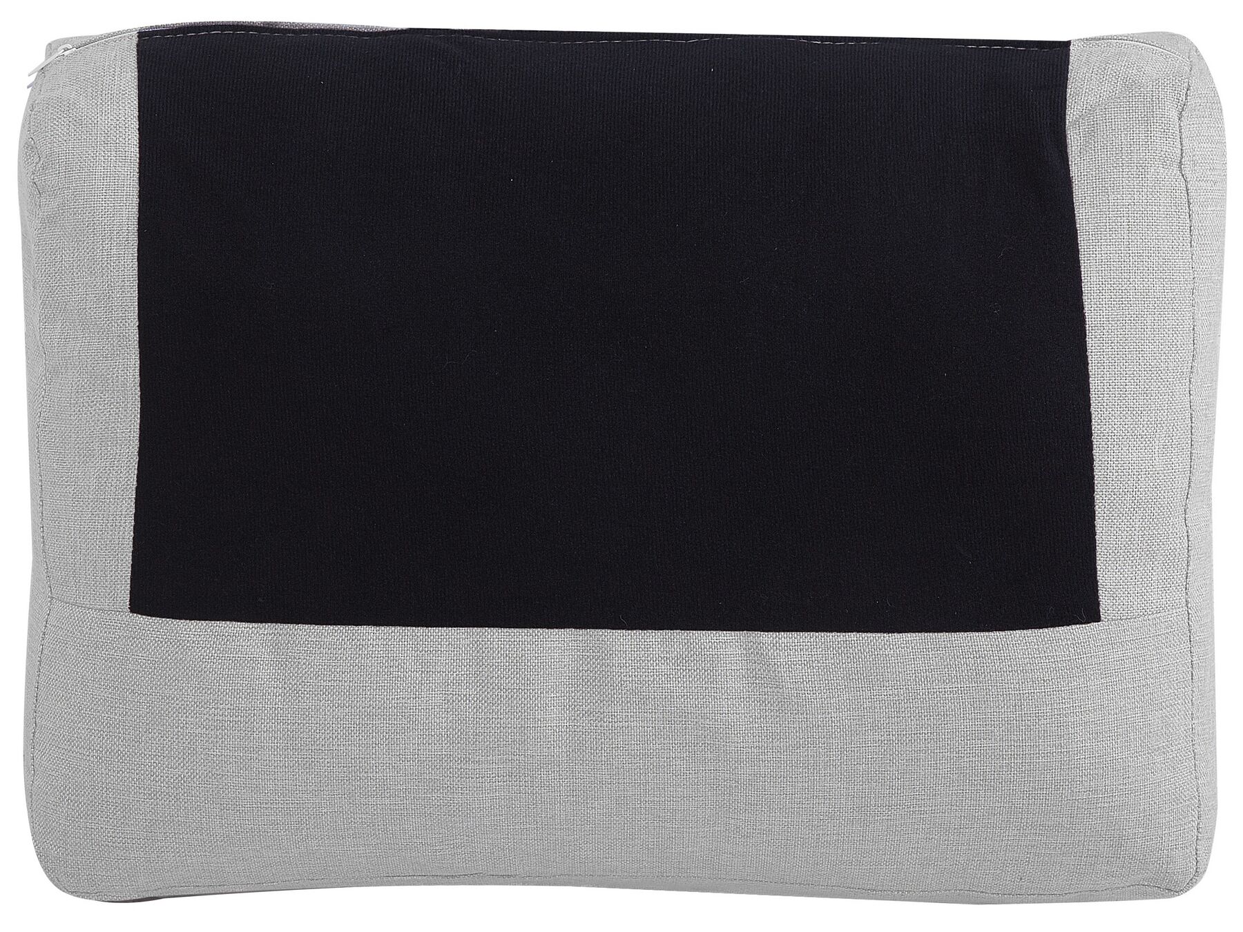 U-Shape Sofa Bed KARRABO Fabric Light Grey with Storage 4 Seater