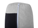 U-Shape Sofa Bed KARRABO Fabric Light Grey with Storage 4 Seater
