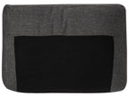 U-Shape Sofa Bed KARRABO Fabric Dark Grey with Storage 5 Seater