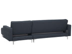 Modular Corner Sofa Bed ABERDEEN Fabric Dark Grey 4 Seater Left Hand