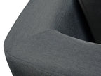 Corner Sofa STOCKHOLM Fabric Dark Grey 6 Seater Left Hand