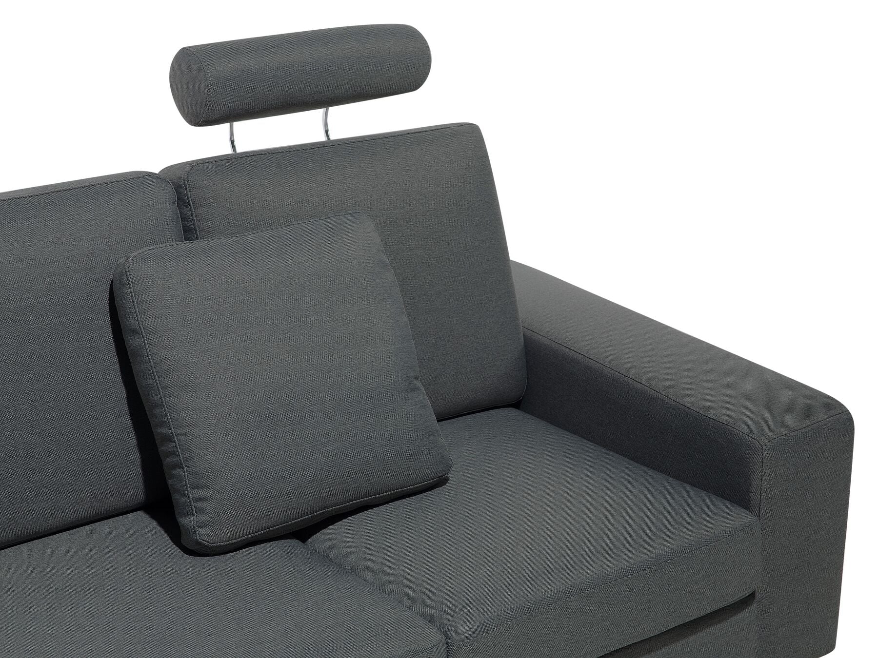 Corner Sofa STOCKHOLM Fabric Dark Grey 6 Seater Left Hand