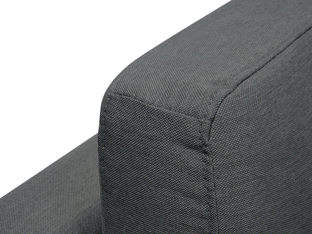Corner Sofa STOCKHOLM Fabric Dark Grey 6 Seater Left Hand