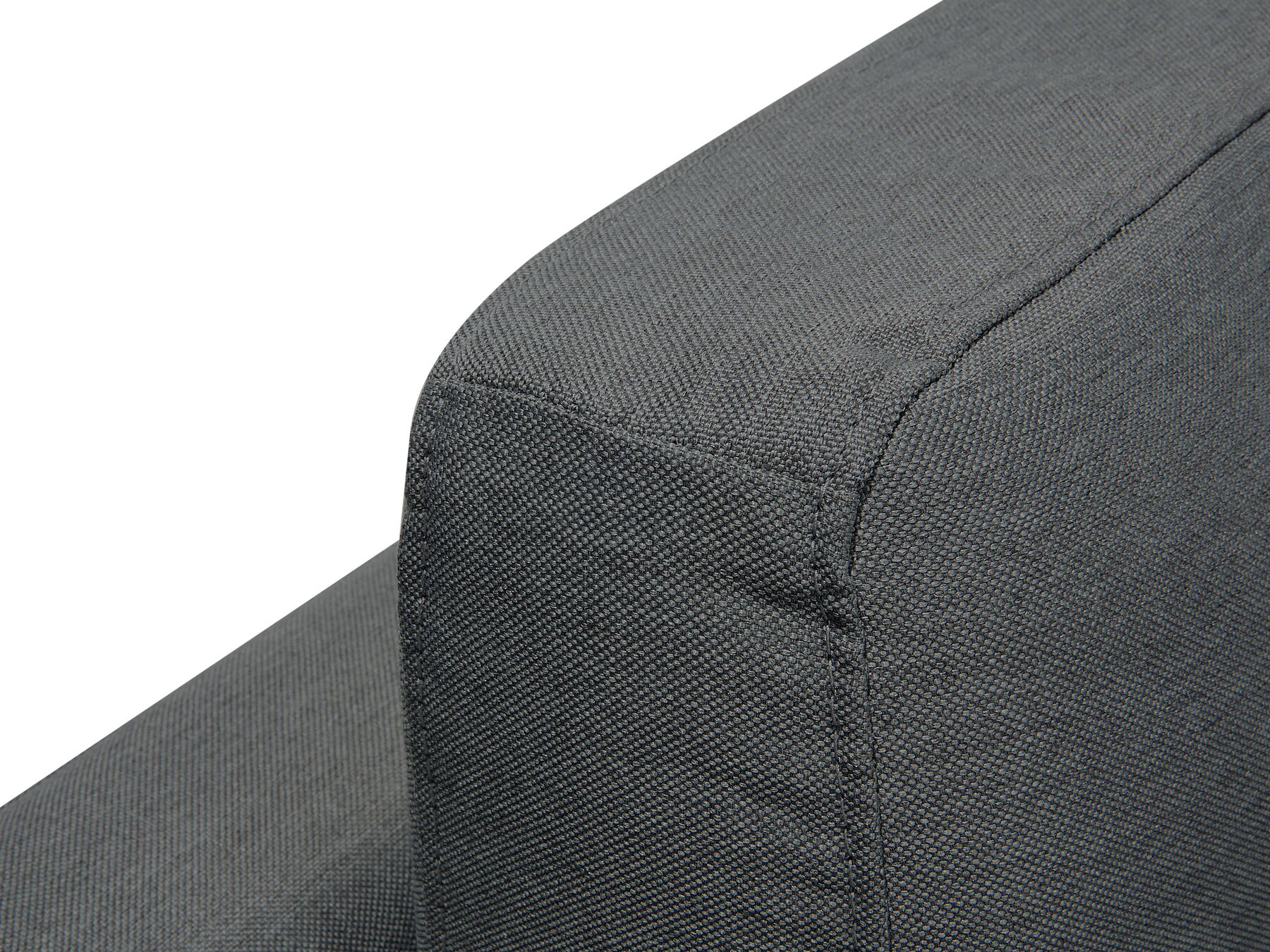 Corner Sofa STOCKHOLM Fabric Dark Grey 6 Seater Left Hand