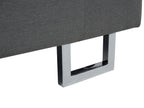 Corner Sofa STOCKHOLM Fabric Dark Grey 6 Seater Right Hand