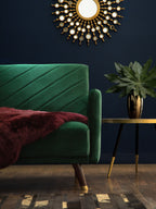 Sofa Bed SENJA Velvet Emerald Green 3 Seater