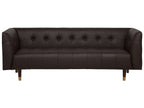 3 Seater Leather Sofa Brown BYSKE