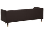 3 Seater Leather Sofa Brown BYSKE