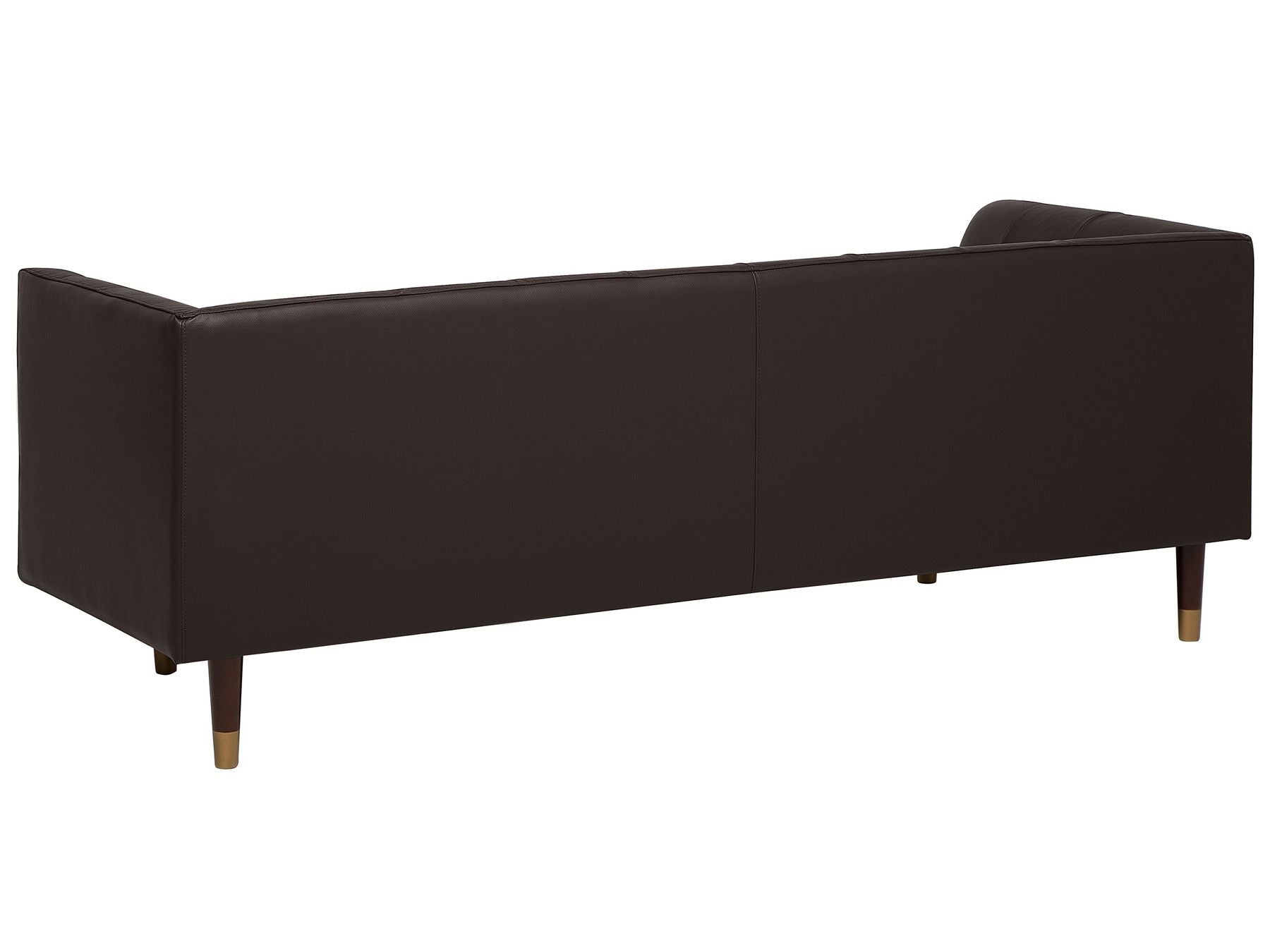 3 Seater Leather Sofa Brown BYSKE