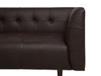 3 Seater Leather Sofa Brown BYSKE