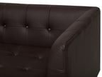 3 Seater Leather Sofa Brown BYSKE