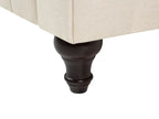 3 Seater Fabric Sofa Beige CHESTERFIELD