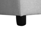 Corner Sofa Bed NESNA Fabric Light Grey with Storage 3 Seater Right Hand