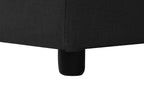 Corner Sofa Bed NESNA Fabric Black with Storage 3 Seater Right Hand