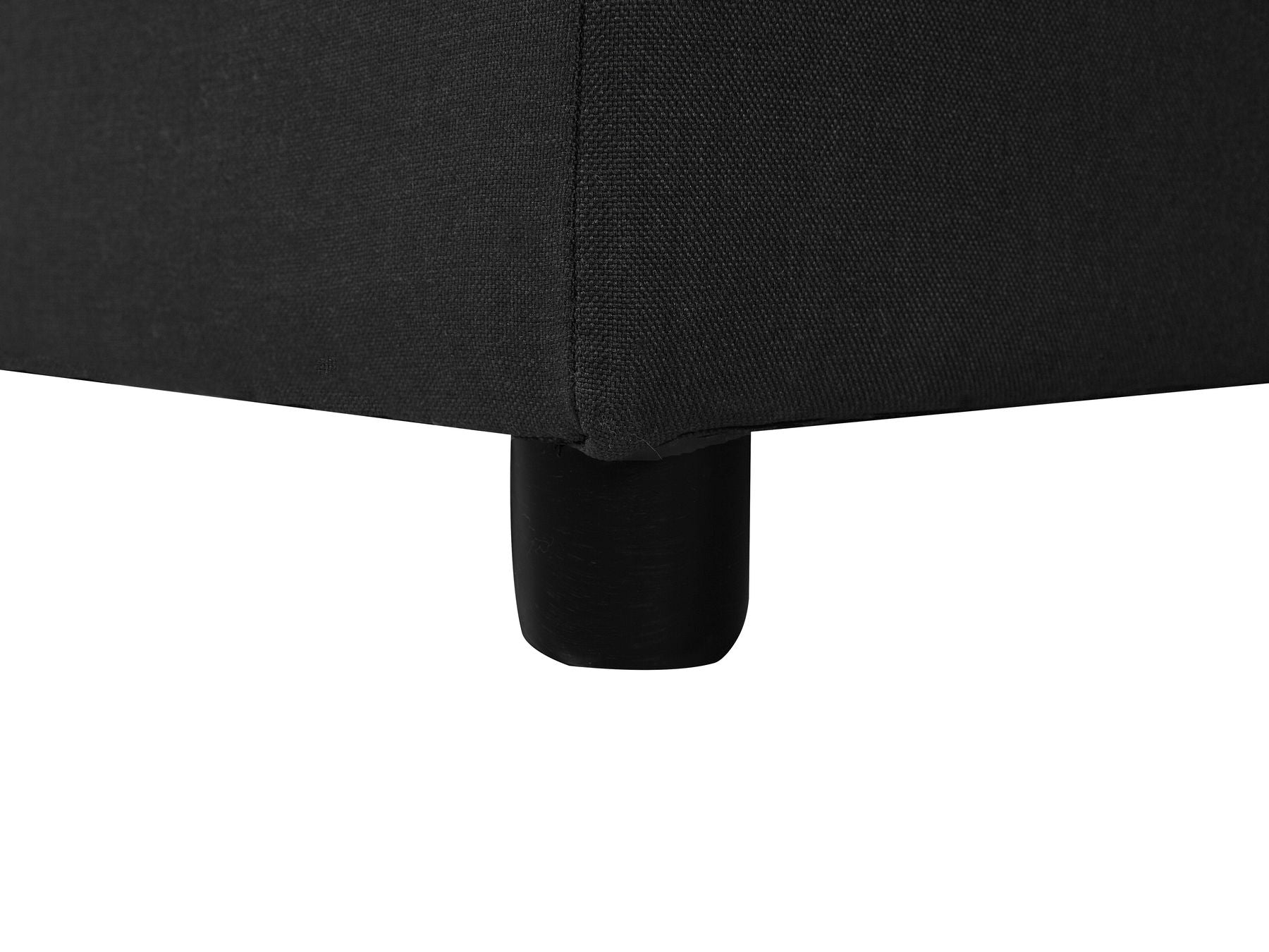 Corner Sofa Bed NESNA Fabric Black with Storage 3 Seater Right Hand