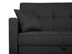 Sofa Bed GLOMMA Fabric Dark Grey 3 Seater