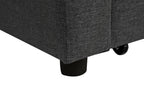 Sofa Bed GLOMMA Fabric Dark Grey 3 Seater