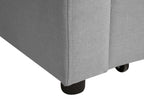 Sofa Bed GLOMMA Fabric Light Grey 3 Seater
