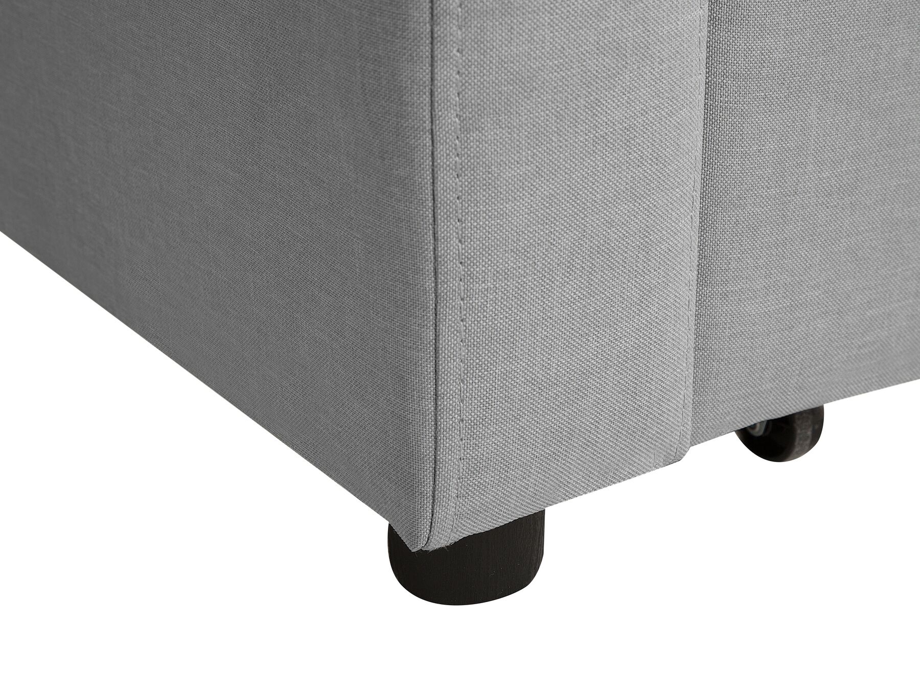 Sofa Bed GLOMMA Fabric Light Grey 3 Seater