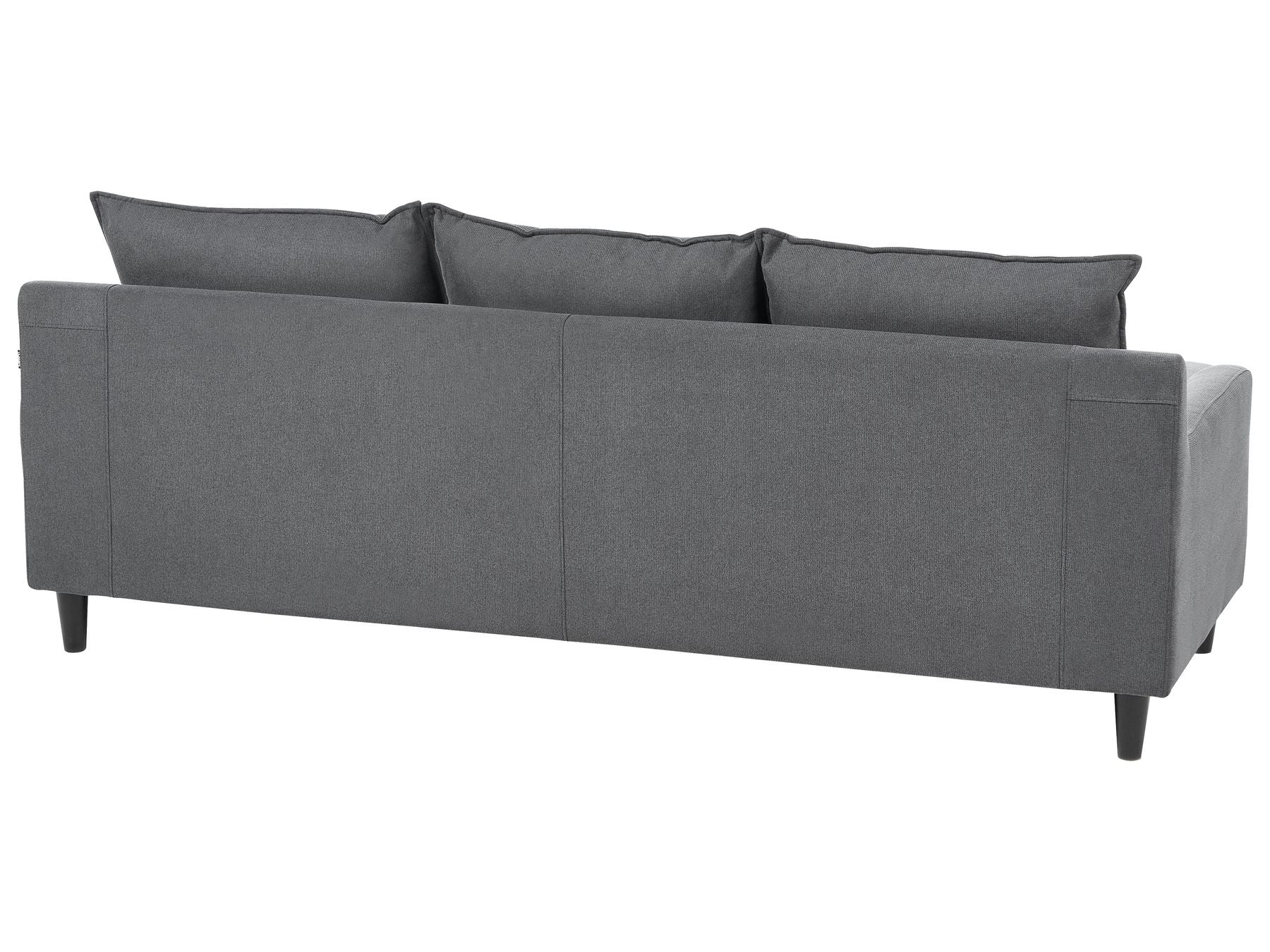 Corner Sofa ELVENES Fabric Dark Grey 3 Seater Left Hand