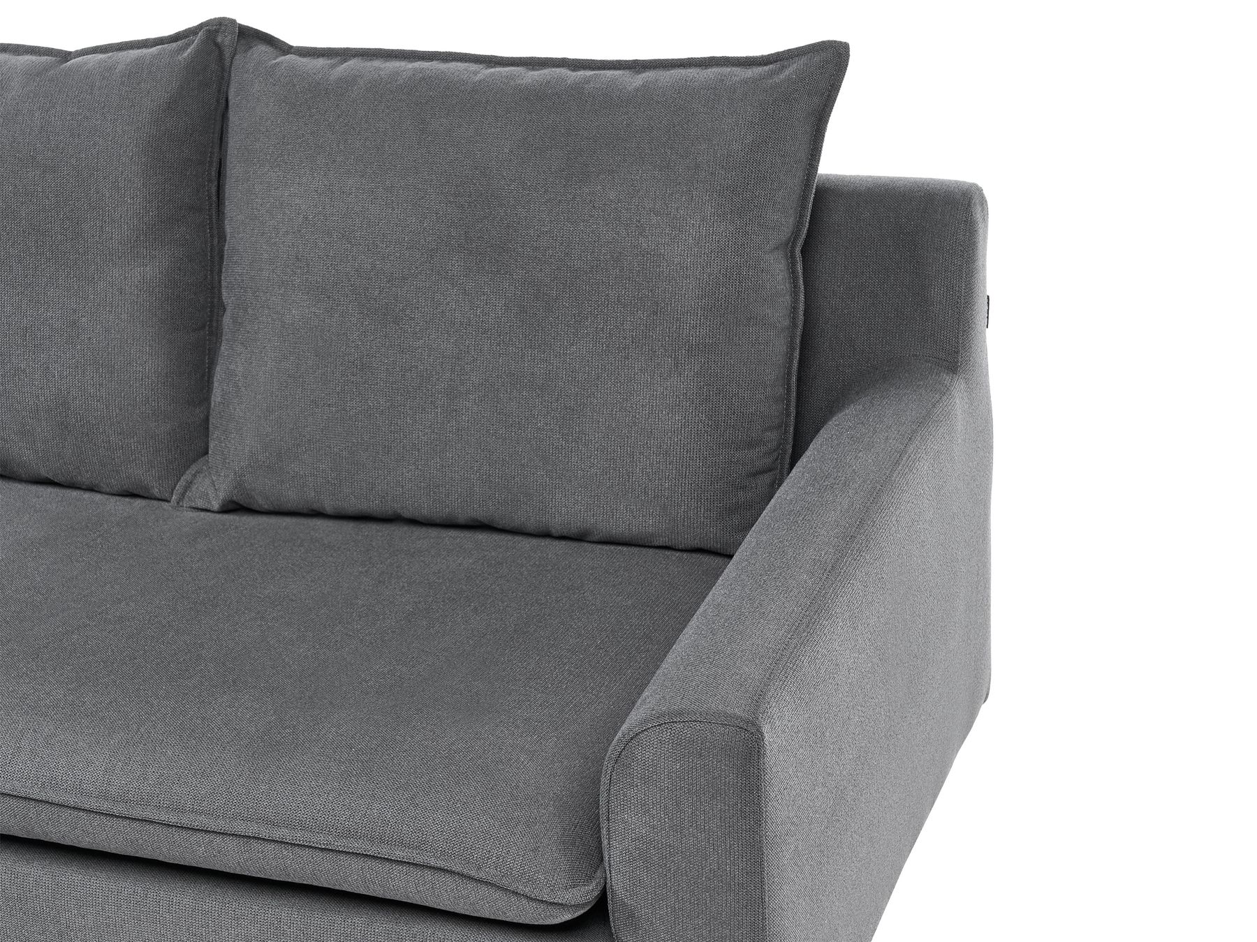 Corner Sofa ELVENES Fabric Dark Grey 3 Seater Left Hand