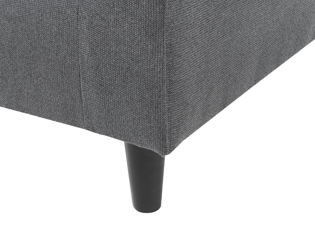 Corner Sofa ELVENES Fabric Dark Grey 3 Seater Left Hand