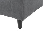 Corner Sofa ELVENES Fabric Dark Grey 3 Seater Left Hand