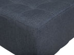 Modular U-Shape Sofa Bed ABERDEEN Fabric Dark Grey 5 Seater