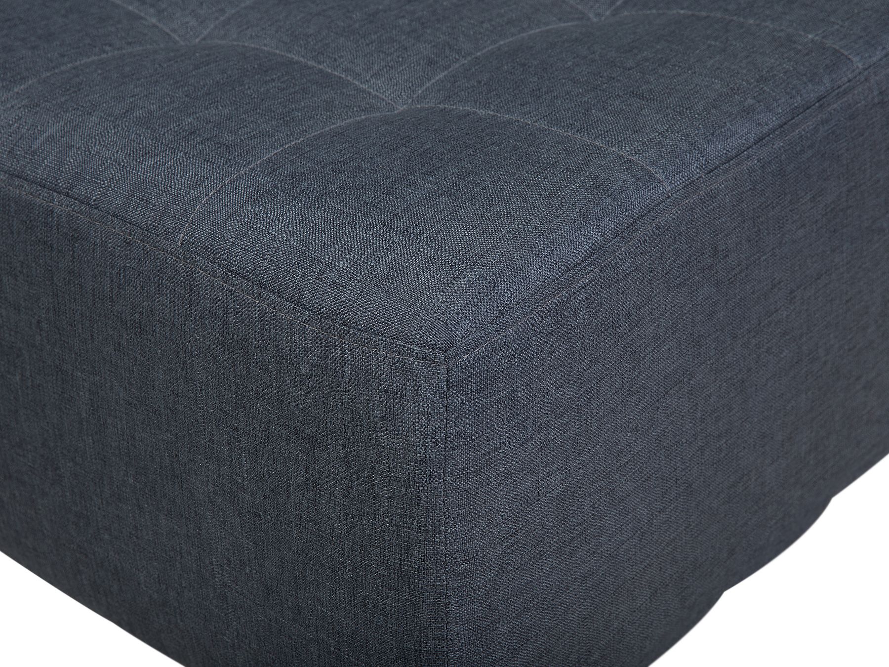 Modular U-Shape Sofa Bed ABERDEEN Fabric Dark Grey 5 Seater