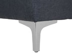 Modular U-Shape Sofa Bed ABERDEEN Fabric Dark Grey 5 Seater