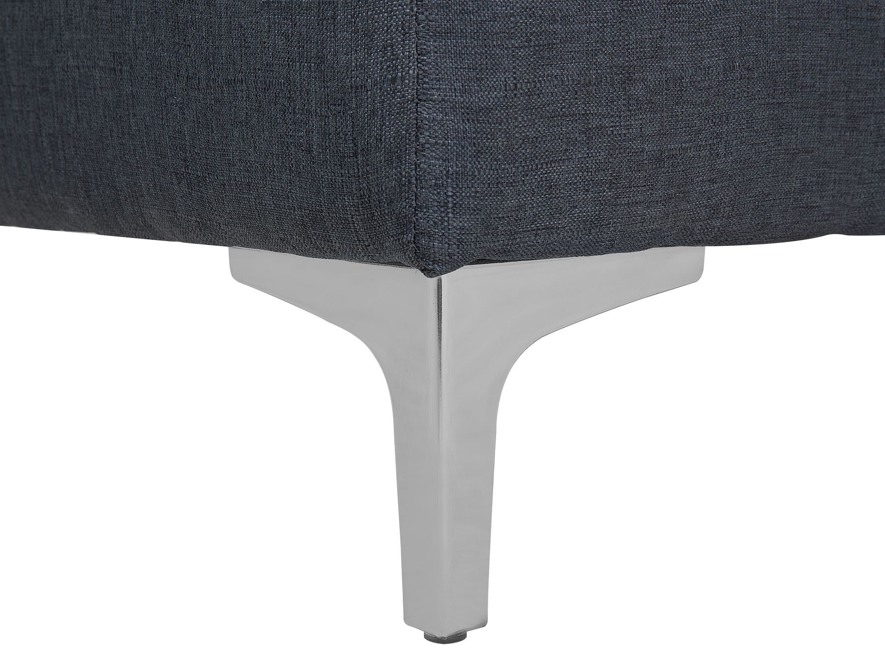 Modular U-Shape Sofa Bed ABERDEEN Fabric Dark Grey 5 Seater