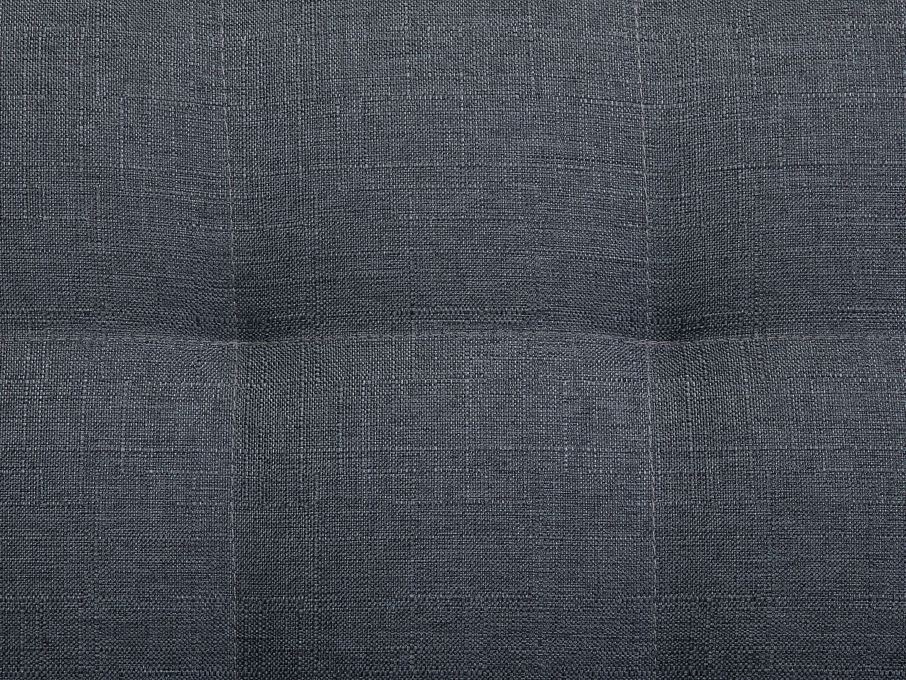 Modular U-Shape Sofa Bed ABERDEEN Fabric Dark Grey 5 Seater