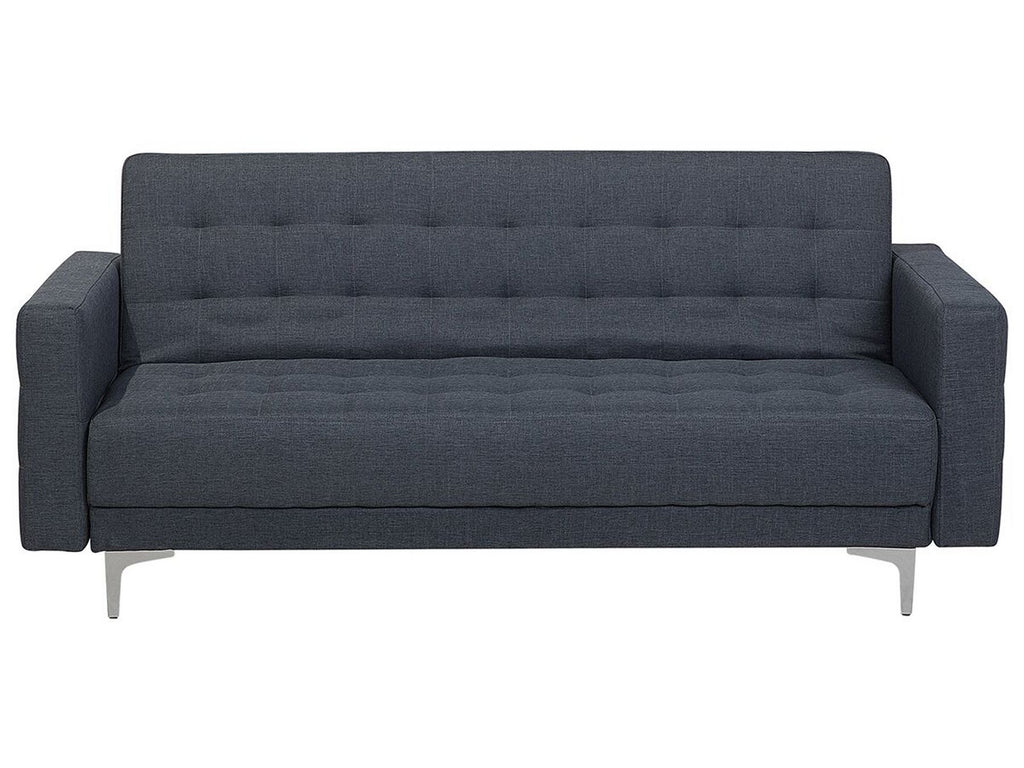 Sofa Bed ABERDEEN Fabric Dark Grey 3 Seater