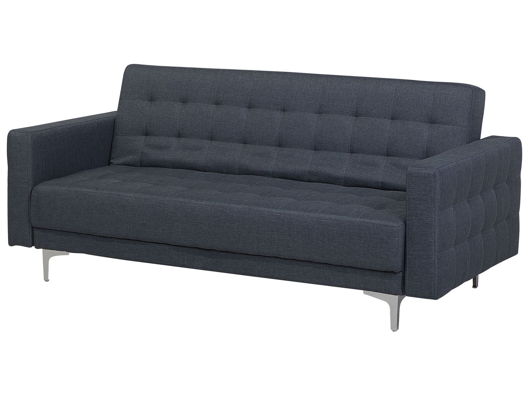 Sofa Bed ABERDEEN Fabric Dark Grey 3 Seater