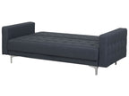 Sofa Bed ABERDEEN Fabric Dark Grey 3 Seater