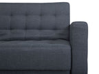 Sofa Bed ABERDEEN Fabric Dark Grey 3 Seater