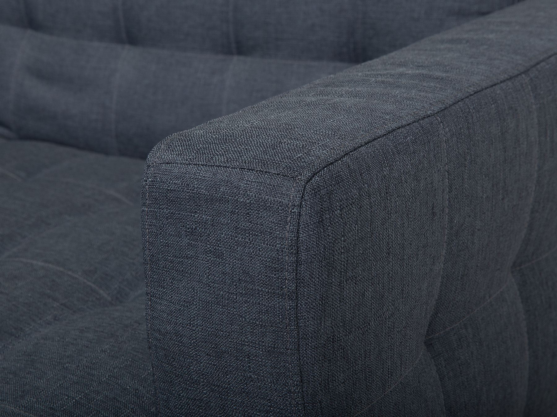 Sofa Bed ABERDEEN Fabric Dark Grey 3 Seater