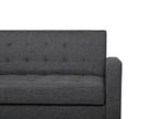 Sofa Bed VEHKOO Fabric Dark Grey 3 Seater