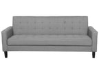 Sofa Bed VEHKOO Fabric Light Grey 3 Seater