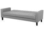 Sofa Bed VEHKOO Fabric Light Grey 3 Seater